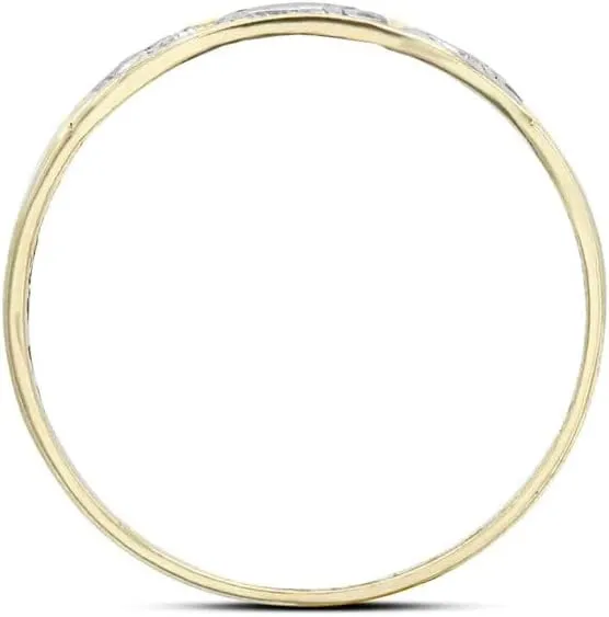 10K Two Tone White and Yellow, White, and Two Tone Rose Gold Family of Three Elephants Parade Band Three Elephant Style Statement Ring - Choice of Size