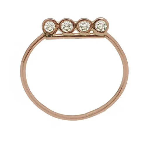 14 Karat Gold and Diamonds Brass Knuckles Ring
