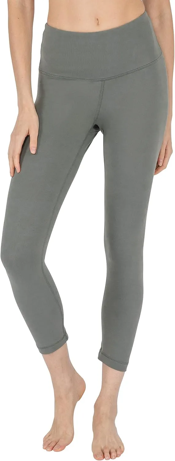 90 Degree By Reflex Womens High Waisted Leggings Capri Workout Yoga Pants