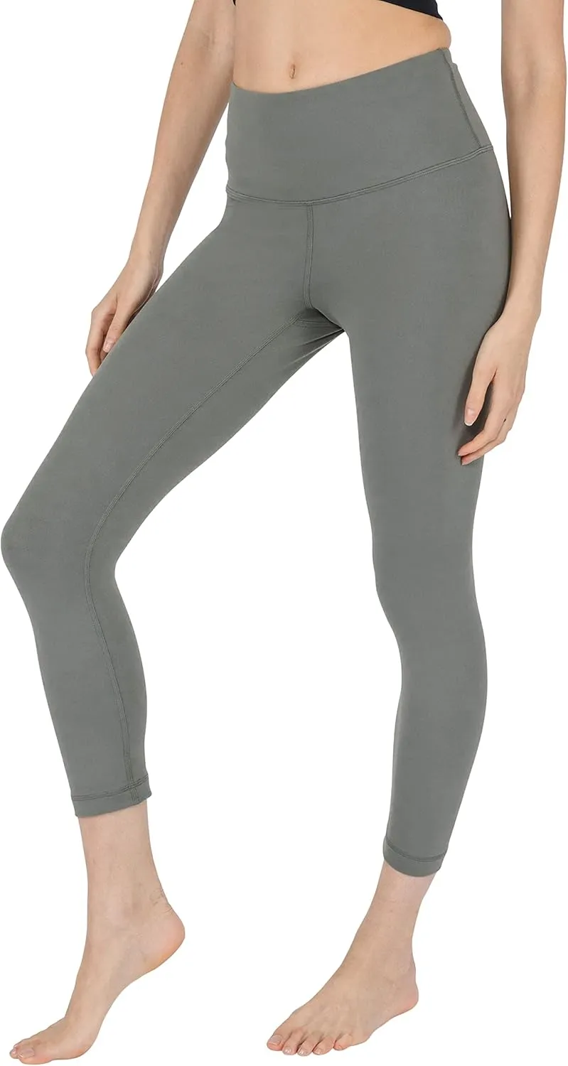 90 Degree By Reflex Womens High Waisted Leggings Capri Workout Yoga Pants