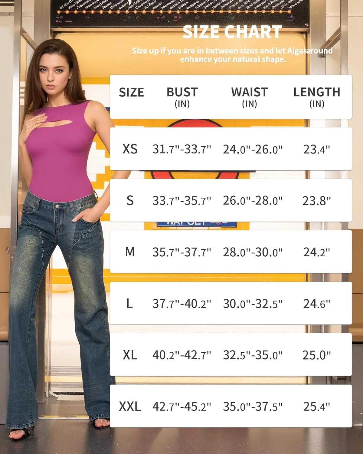 ALGALAROUND Sleeveless Tank Tops for Women Cut Out Front Ribbed Tshirt Crew Neck Casual Shirt