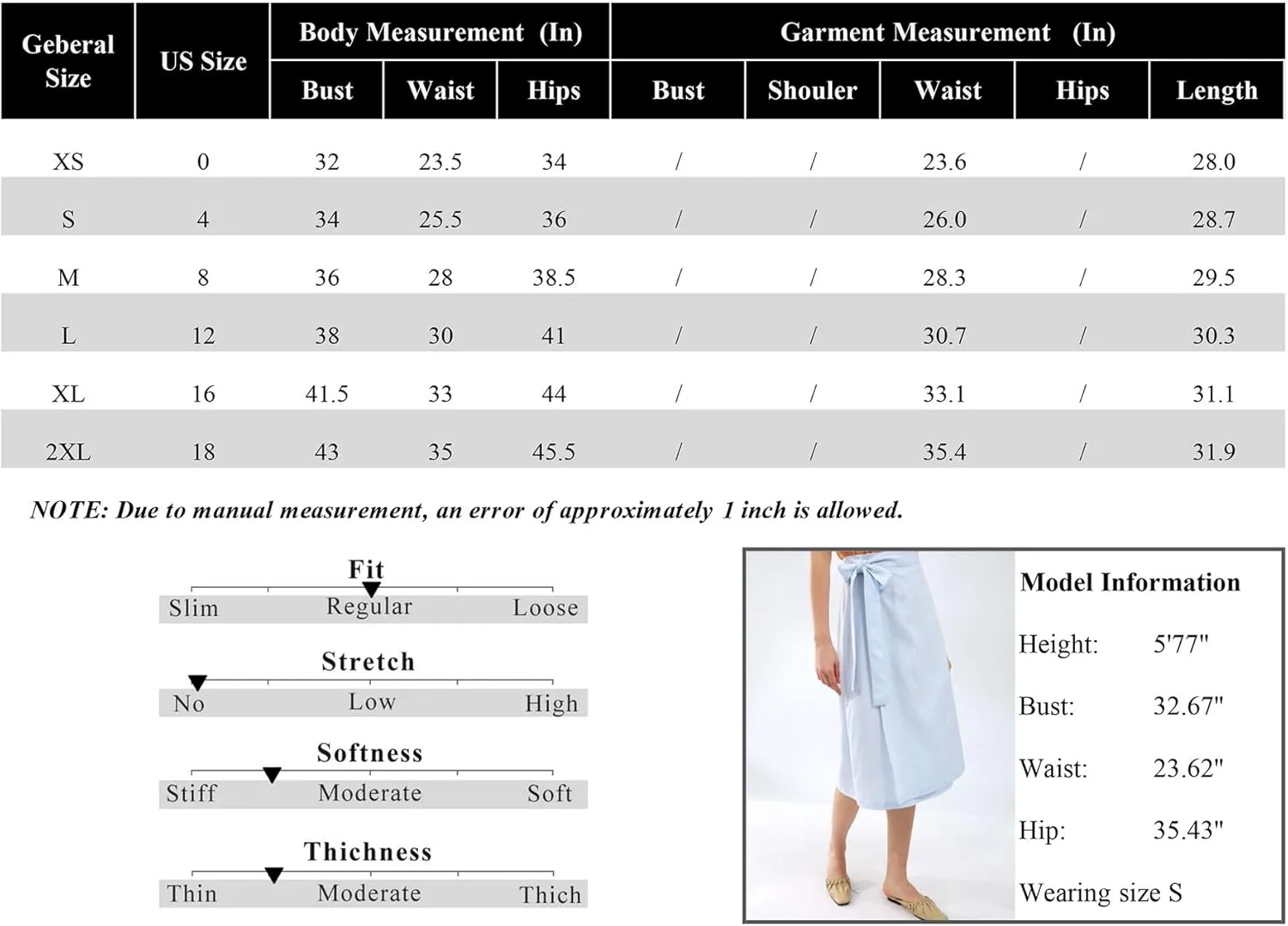 Amazhiyu Womens Pure Linen Summer Beach Midi Side Wrap Slit Skirt Causal
