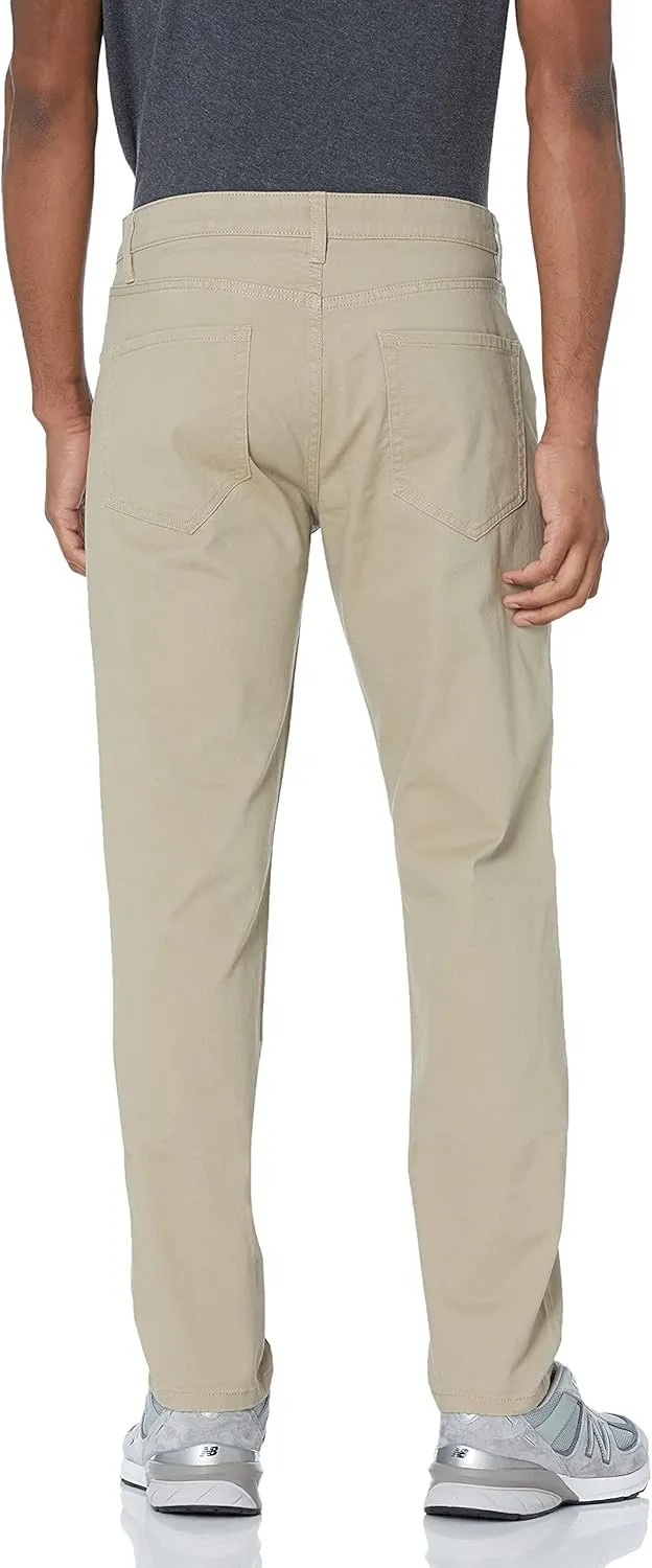 Amazon Essentials Men's Slim-Fit Pants, 5-Pocket Stretch Twill Design