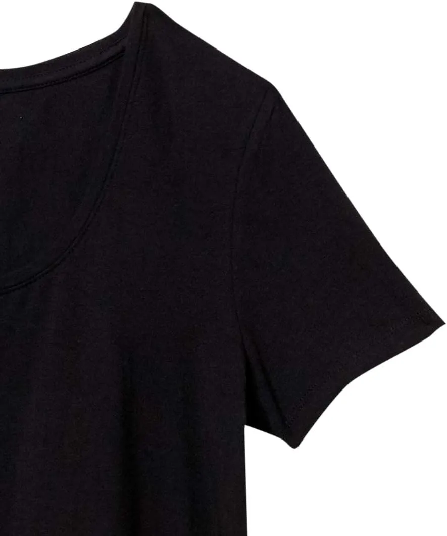 Amazon Essentials Women's Classic-Fit Short-Sleeve Scoop Neck T-Shirt (Available in Plus Size), Pack of 2
