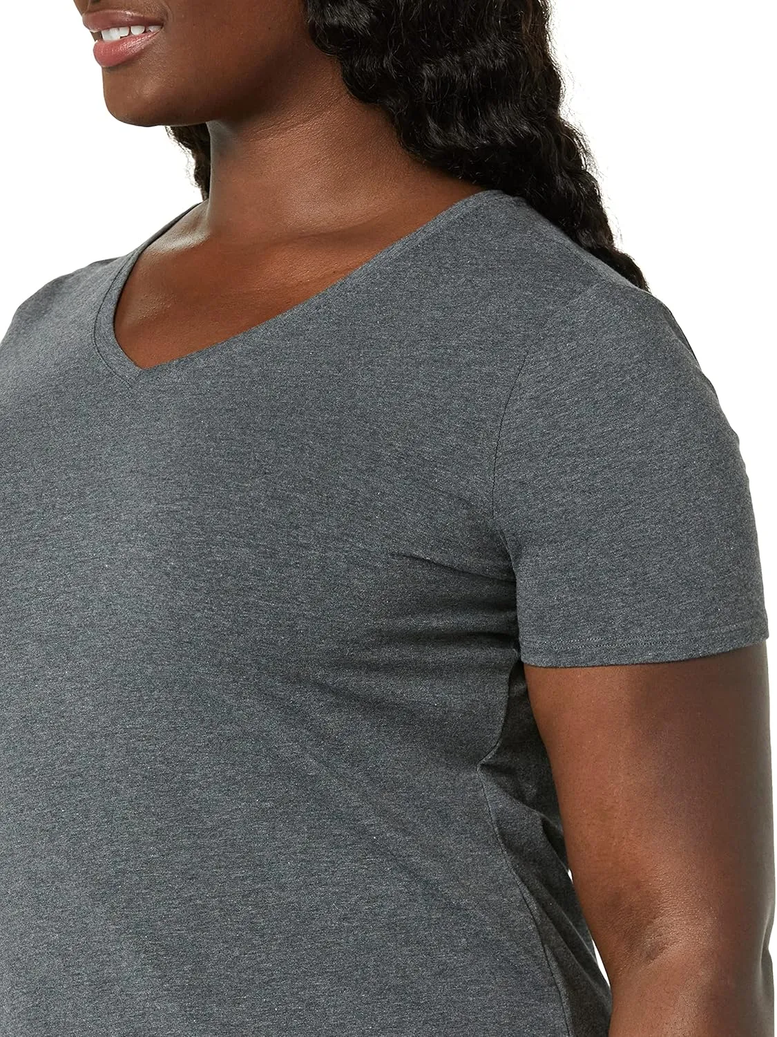 Amazon Essentials Women's Classic-Fit Short-Sleeve V-Neck T-Shirt, Multipacks