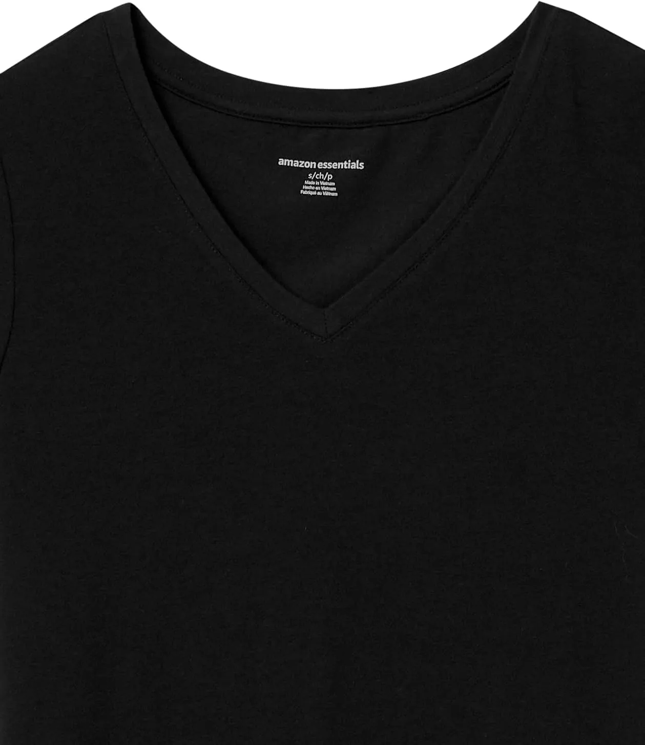 Amazon Essentials Women's Classic-Fit Short-Sleeve V-Neck T-Shirt, Multipacks