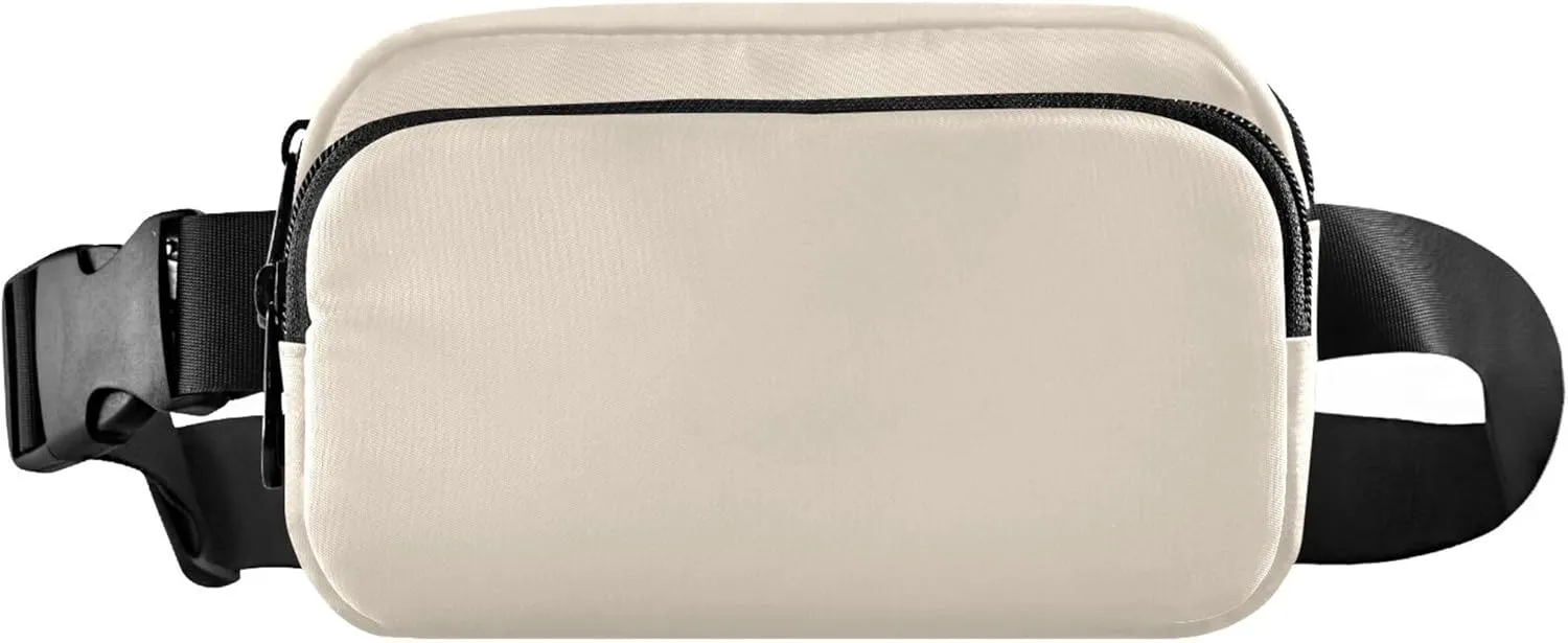 Antique White Women Fanny Pack Designer Hip Pouch Belt Bag Waterproof Crossbody Waist Pack