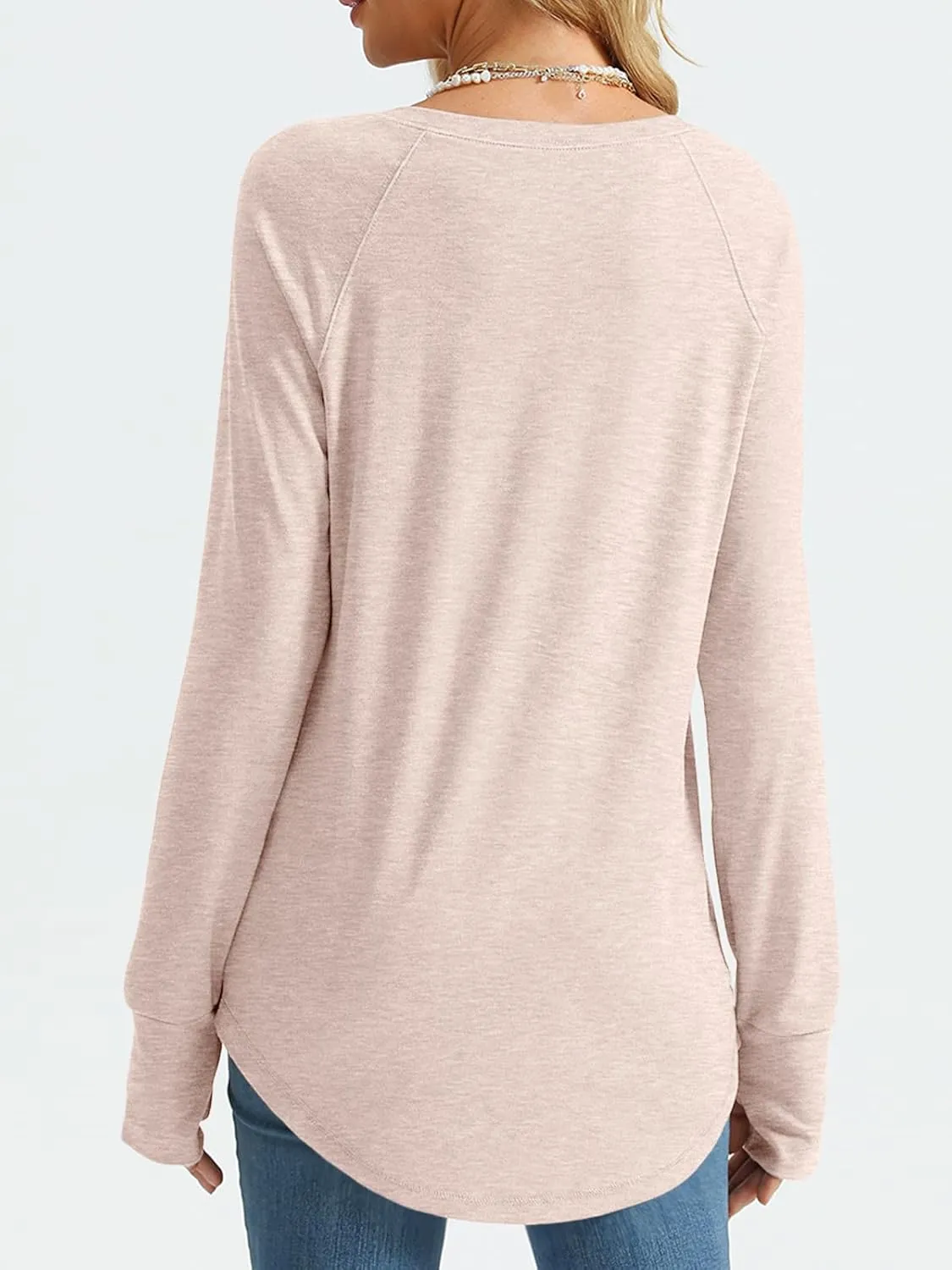 AUTOMET Womens Long Sleeve Shirts Crew Neck Casual Tshirts Fall Fashion Tops Loose Fit Lightweight Y2k Outfits Clothes