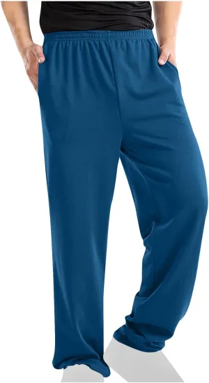 Aymnlox Men's Outdoor Pants Jogger Baggy Chino Pants Fashion Wide Leg Pants Casual Pants with Pockets Y2K Streetwear Trouser