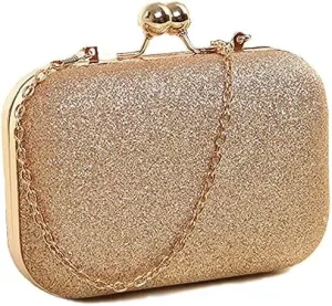 AZAN Azan International Handicraft Hand Embroidered Box Clutch Bag Purse for Bridal, Casual, Wedding Bag for Women