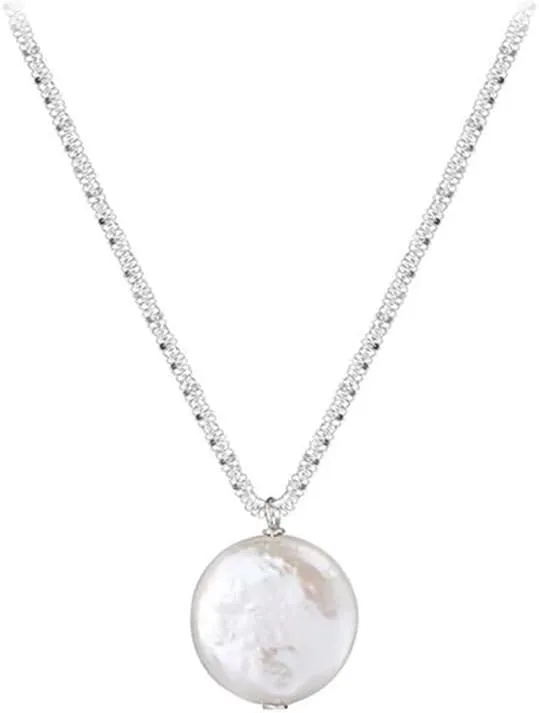 Baroque Pearl Neaklace for Women 14k Gold Plated Starfish Pearl Pendant Neaklace Irregular Pearl Choker Necklace Dainty Circle Pearl Necklace Jewelry