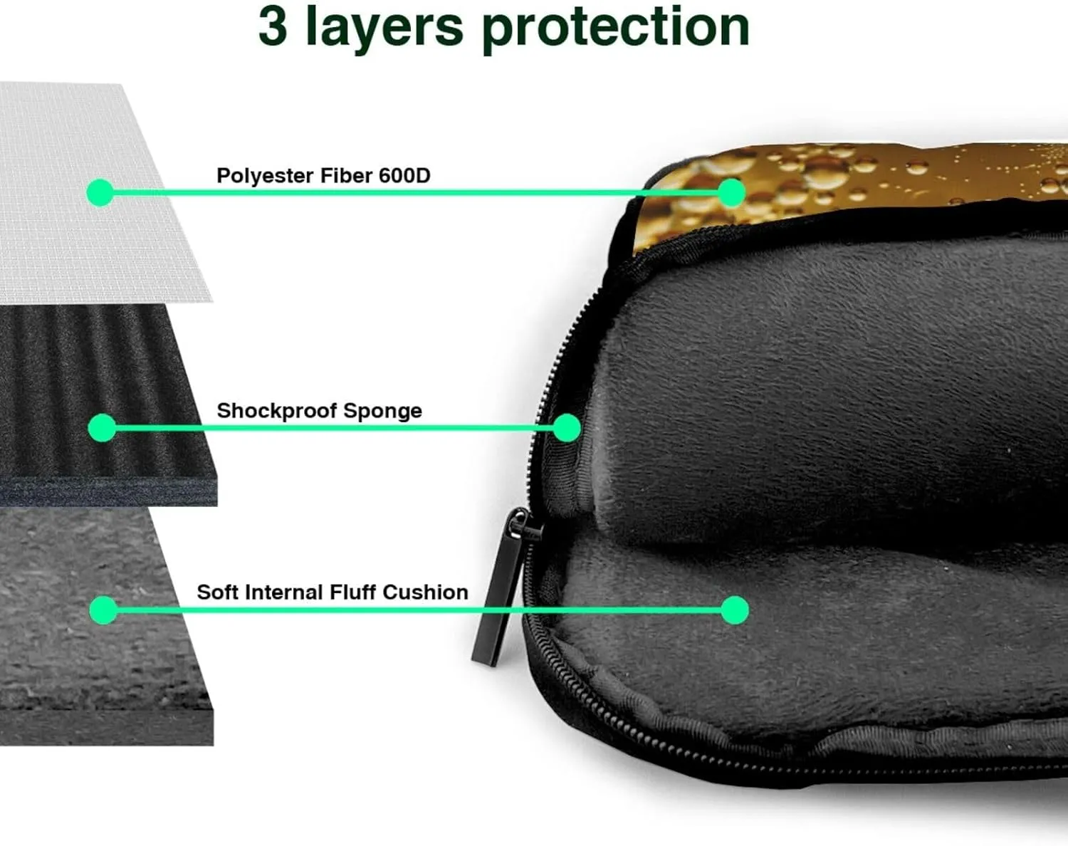 Beer Bubble Print Laptop Tote Bag Laptop Carrying Case Travel Bag Business Computer Bag Work Bag for Men Women