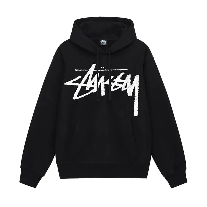 BIG STOCK HOODIE / STUSSY / BLACK