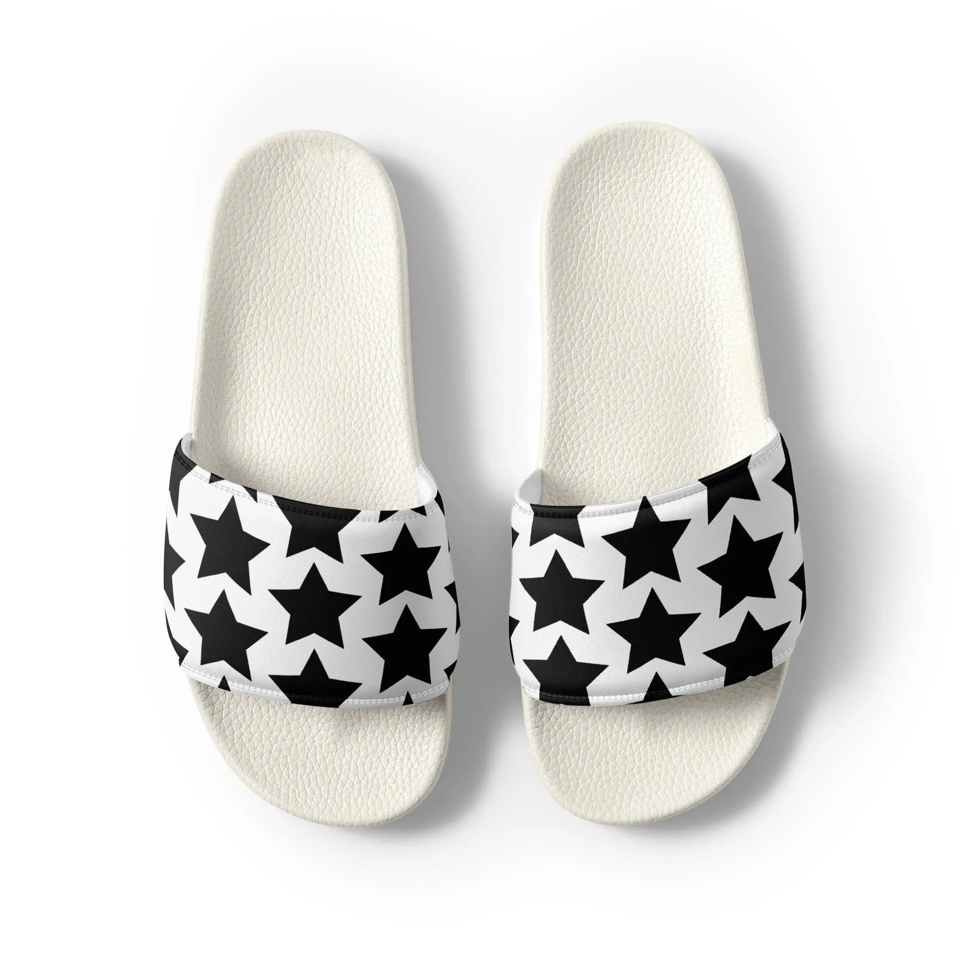 Black Stars Mens slides