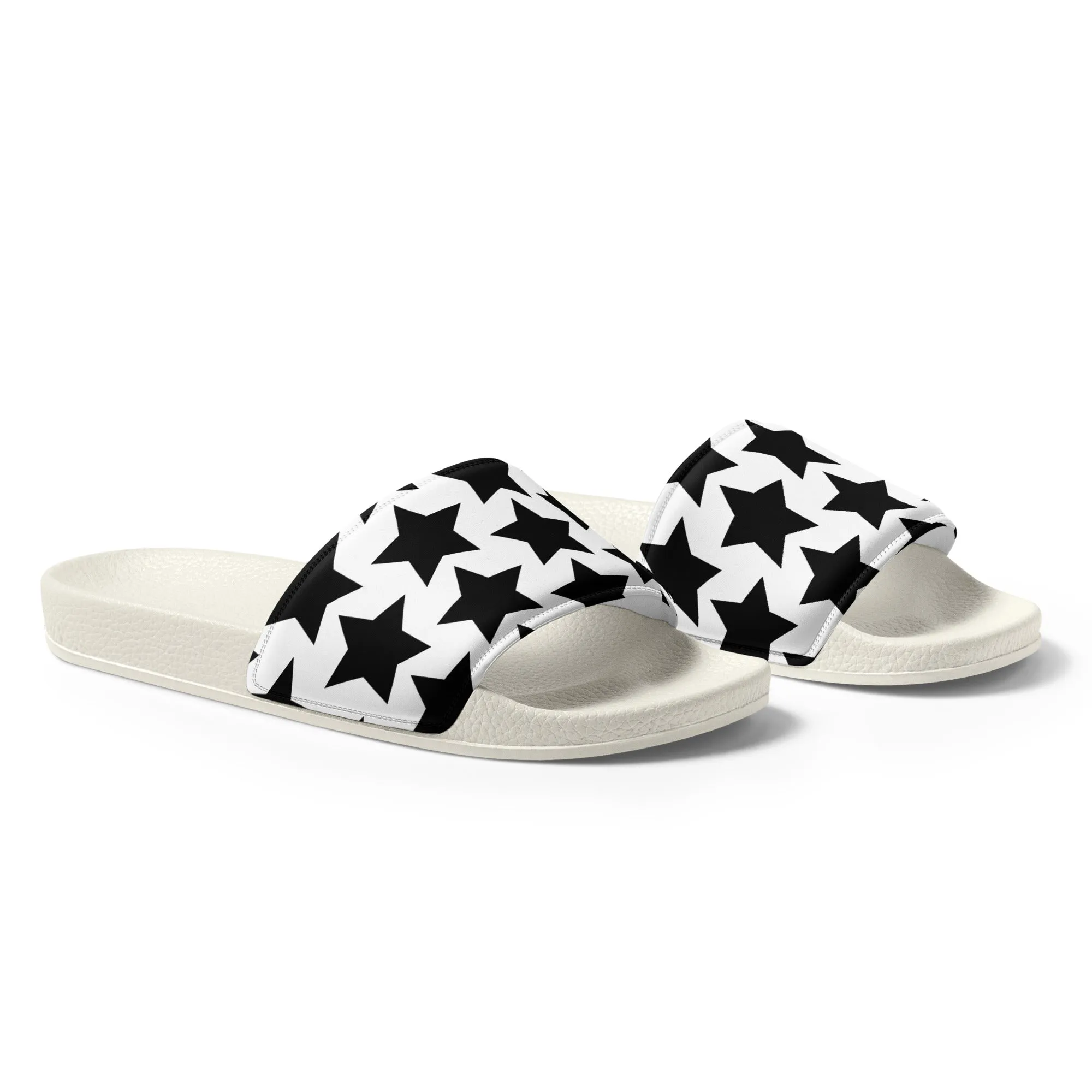 Black Stars Mens slides