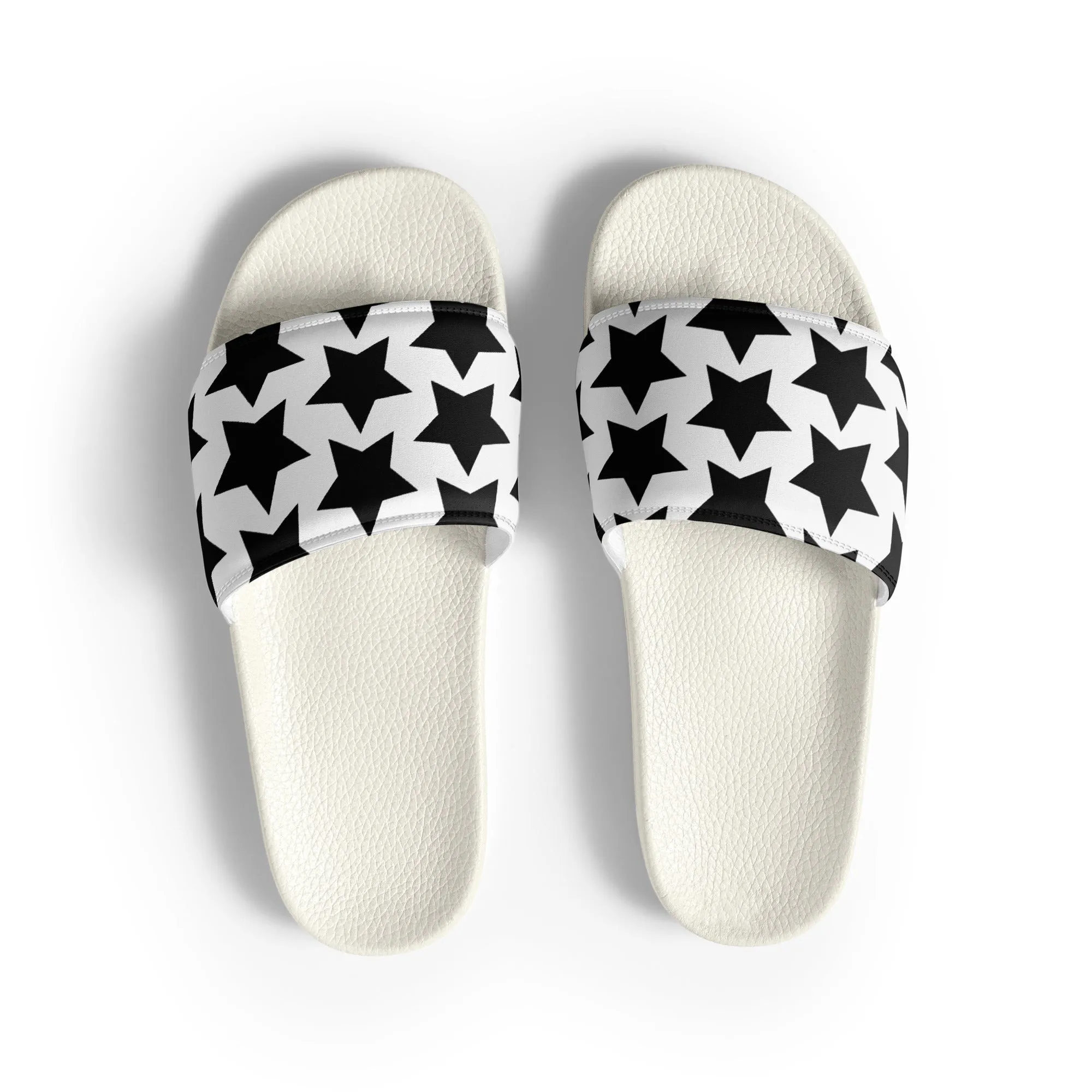 Black Stars Mens slides