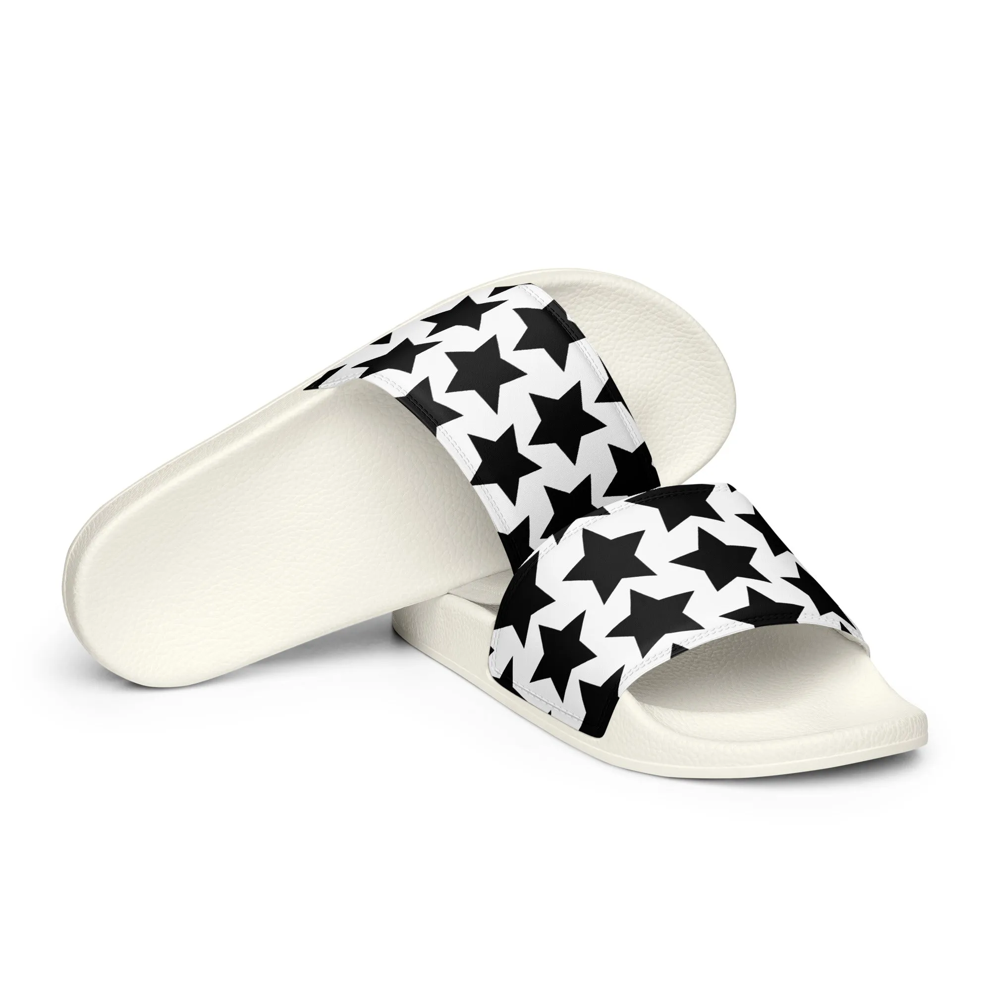 Black Stars Mens slides