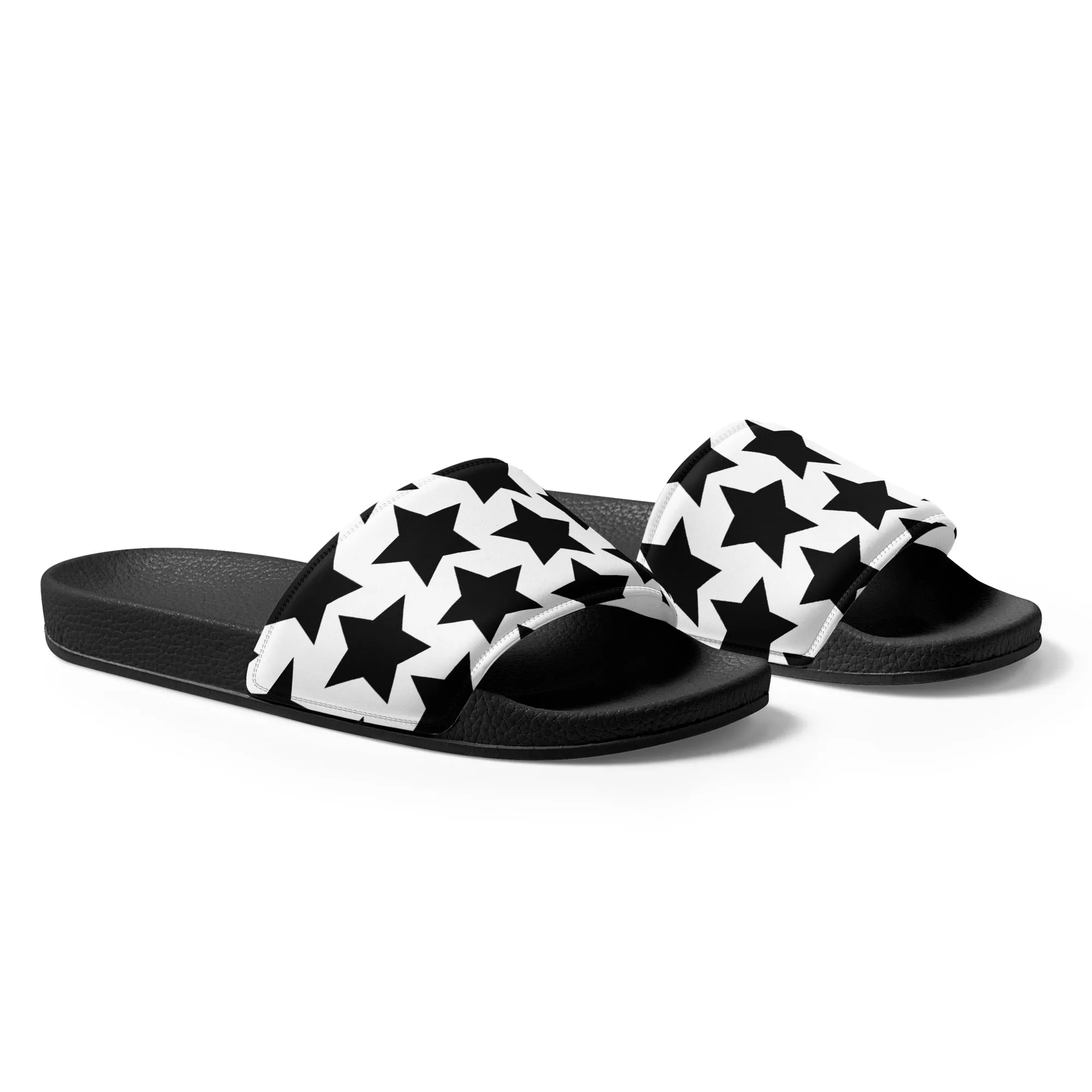 Black Stars Mens slides