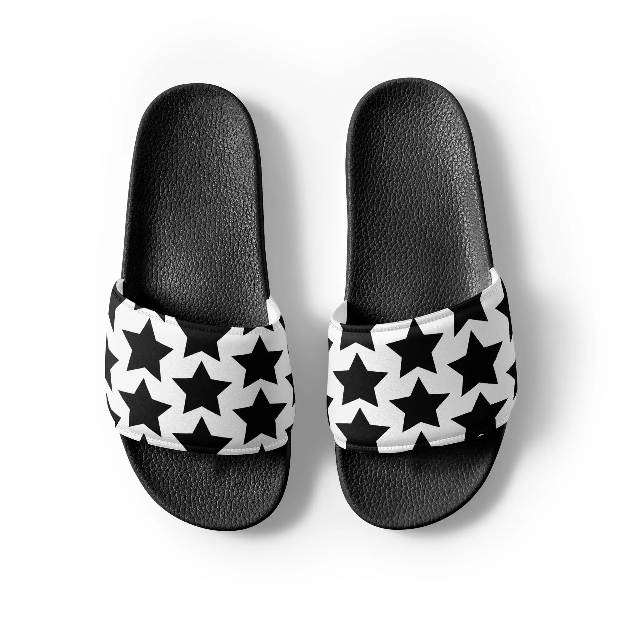 Black Stars Mens slides