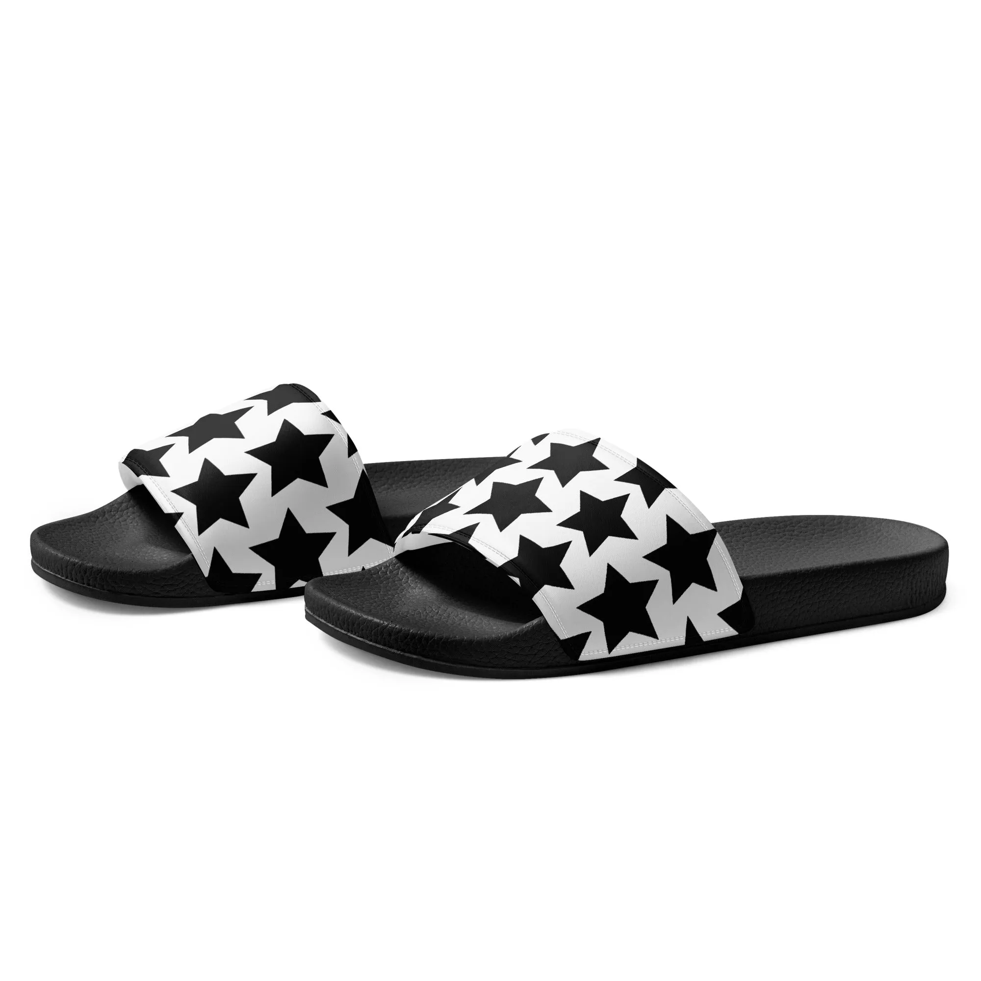Black Stars Mens slides