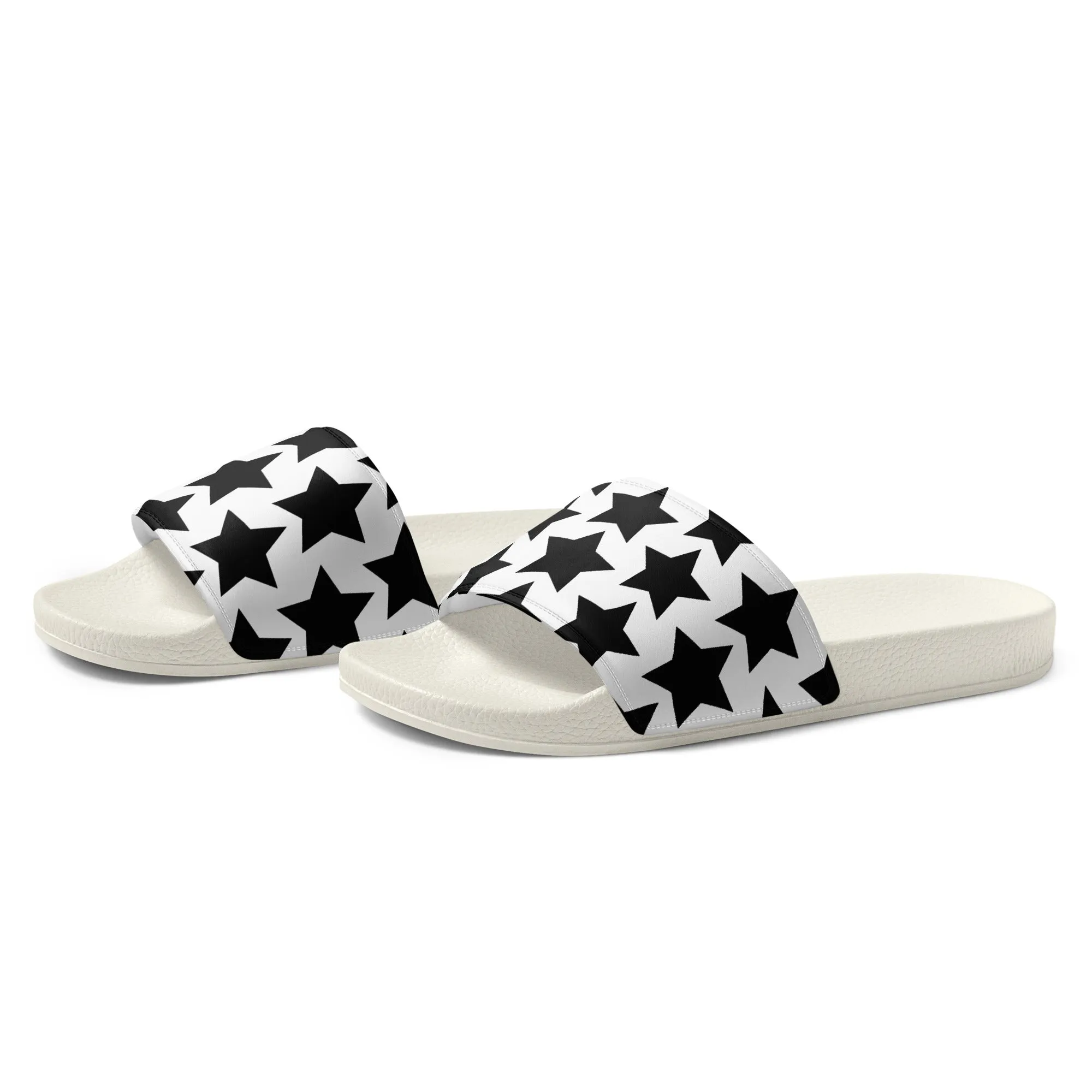 Black Stars Mens slides
