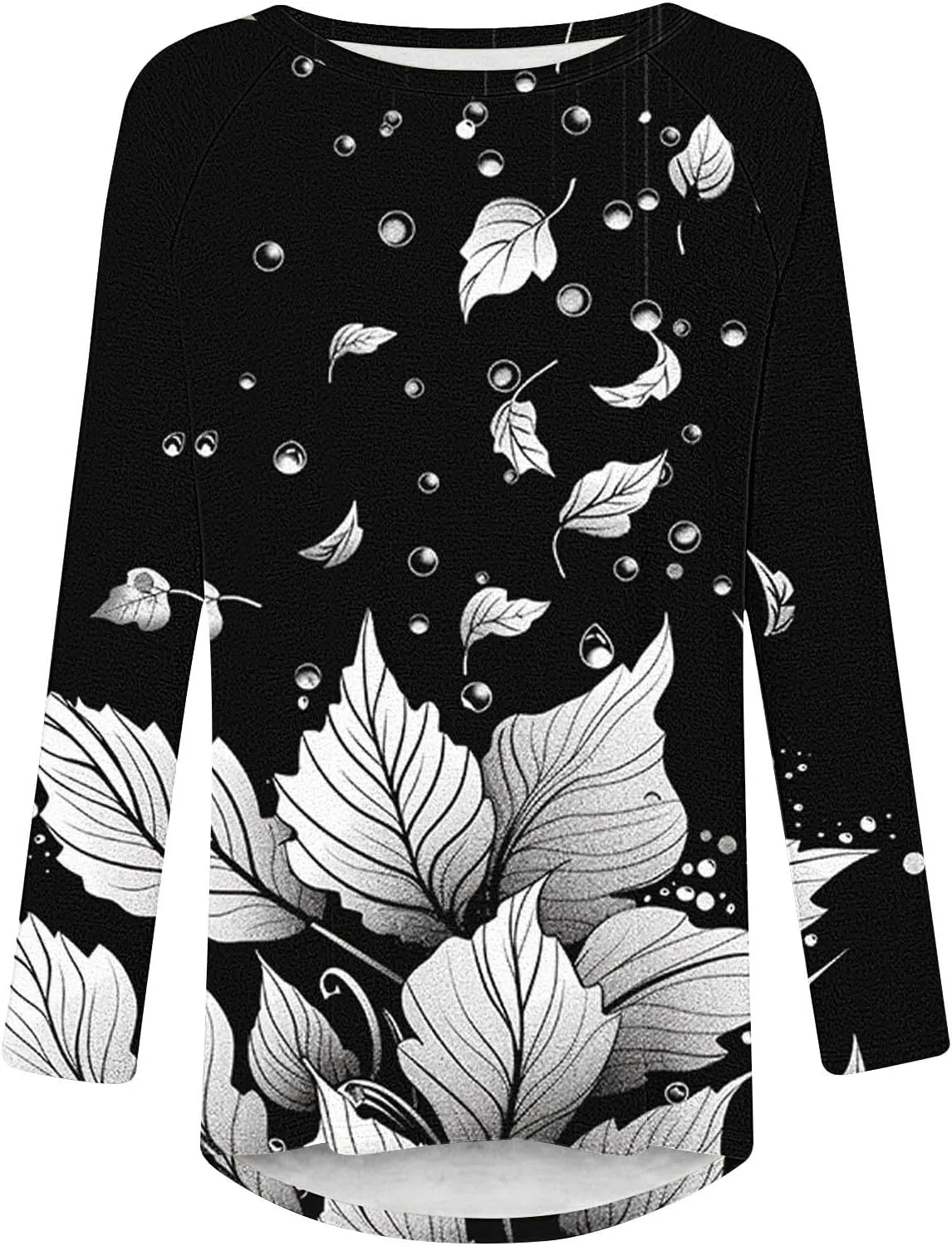 Blouses for Women Dressy 2025 Tunic Tops Long Sleeve Floral T-Shirts Boho Tees Loose Pullover Causal Trendy Outfits