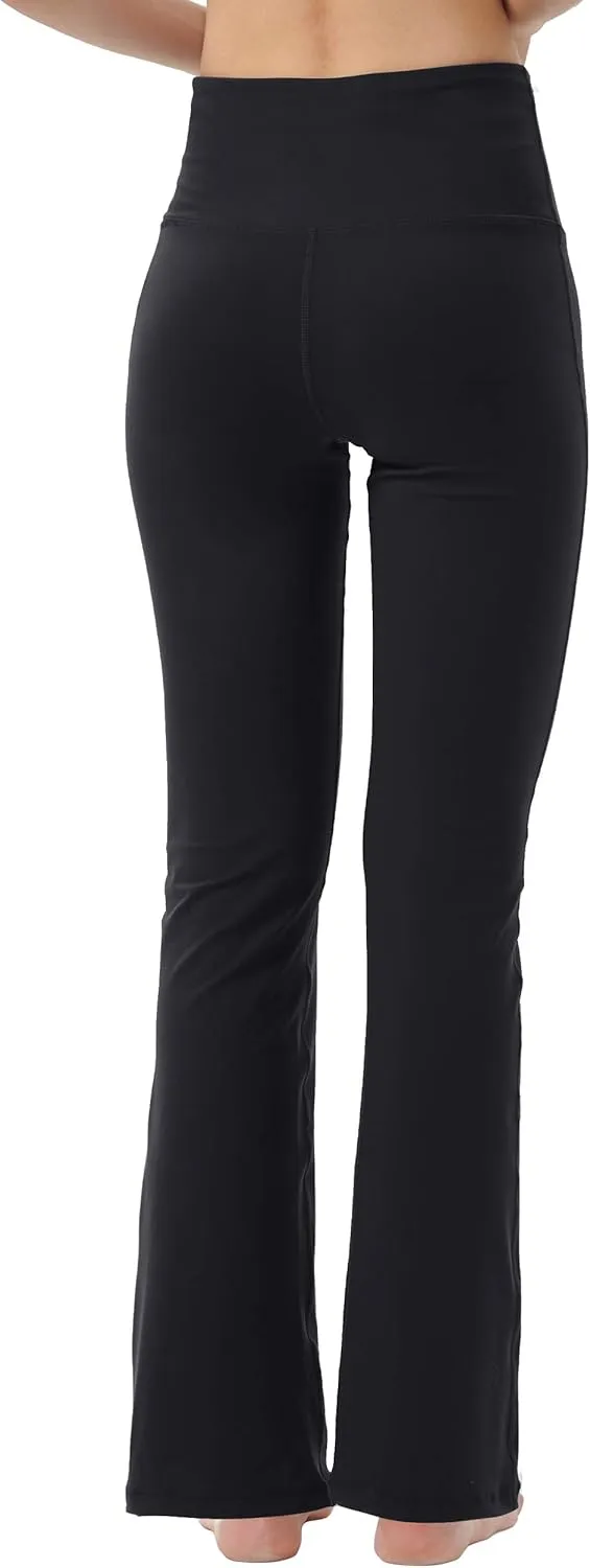 Bootcut Yoga Pants for Women High Waist Workout Pants for Women Tummy Control Bootleg Work Pants Dress Pants