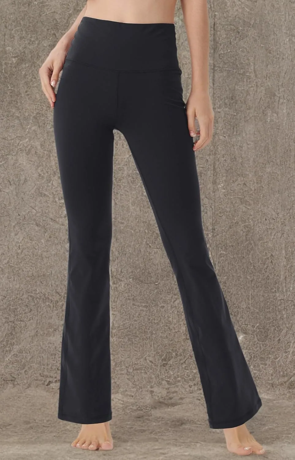 Bootcut Yoga Pants for Women High Waist Workout Pants for Women Tummy Control Bootleg Work Pants Dress Pants