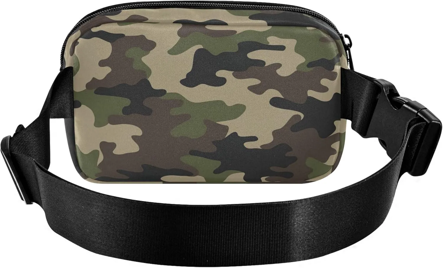 Camouflage Abstract Green Fanny Packs Women Waterproof Hip Pouch Belt Bag Cute Cross Body Waist Pack