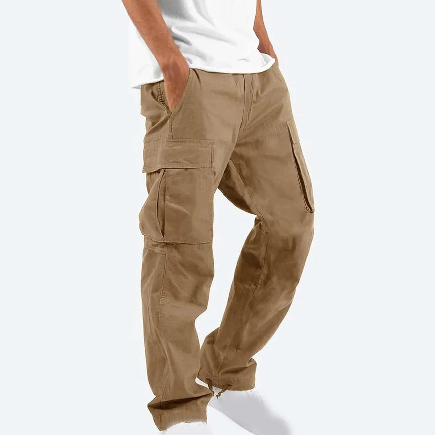 Cargo Pants for Men Casual Outdoor Pants Hiking Pants Men Lightweight Athletic Pants for Loose Fit Sports Joggers