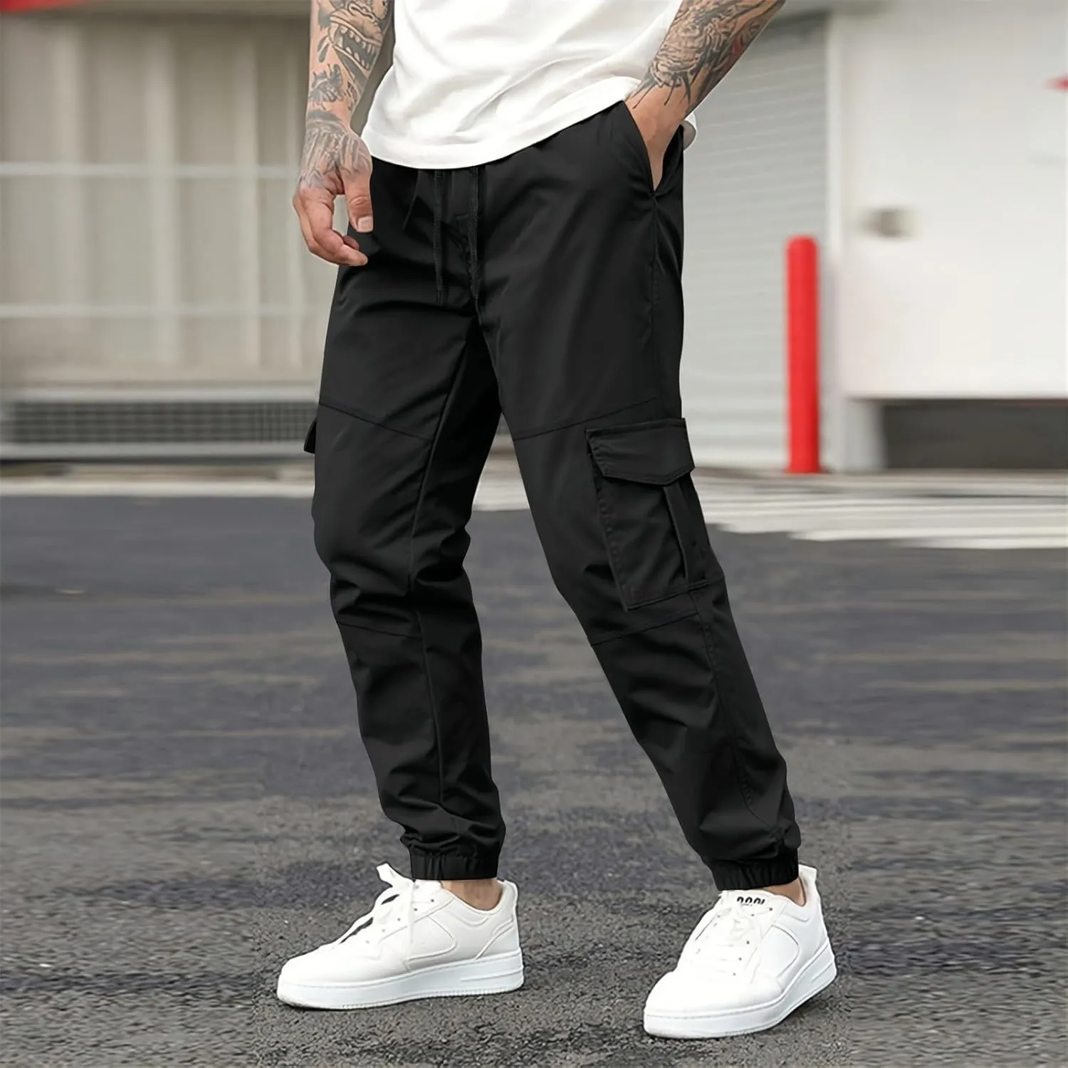 Cargos Pants Men Mens Cargo Pants Lightweight 5 Pocket Pants Men's and Big Men's Relaxed Fit Cargo Pants with