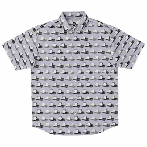 Casketeer -Dark Steel Grey, Purple, Silver - Button Up Tee