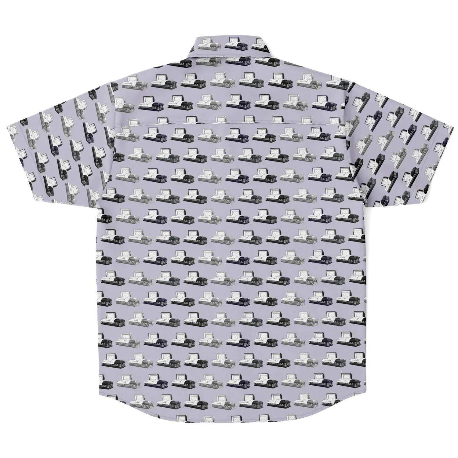 Casketeer -Dark Steel Grey, Purple, Silver - Button Up Tee