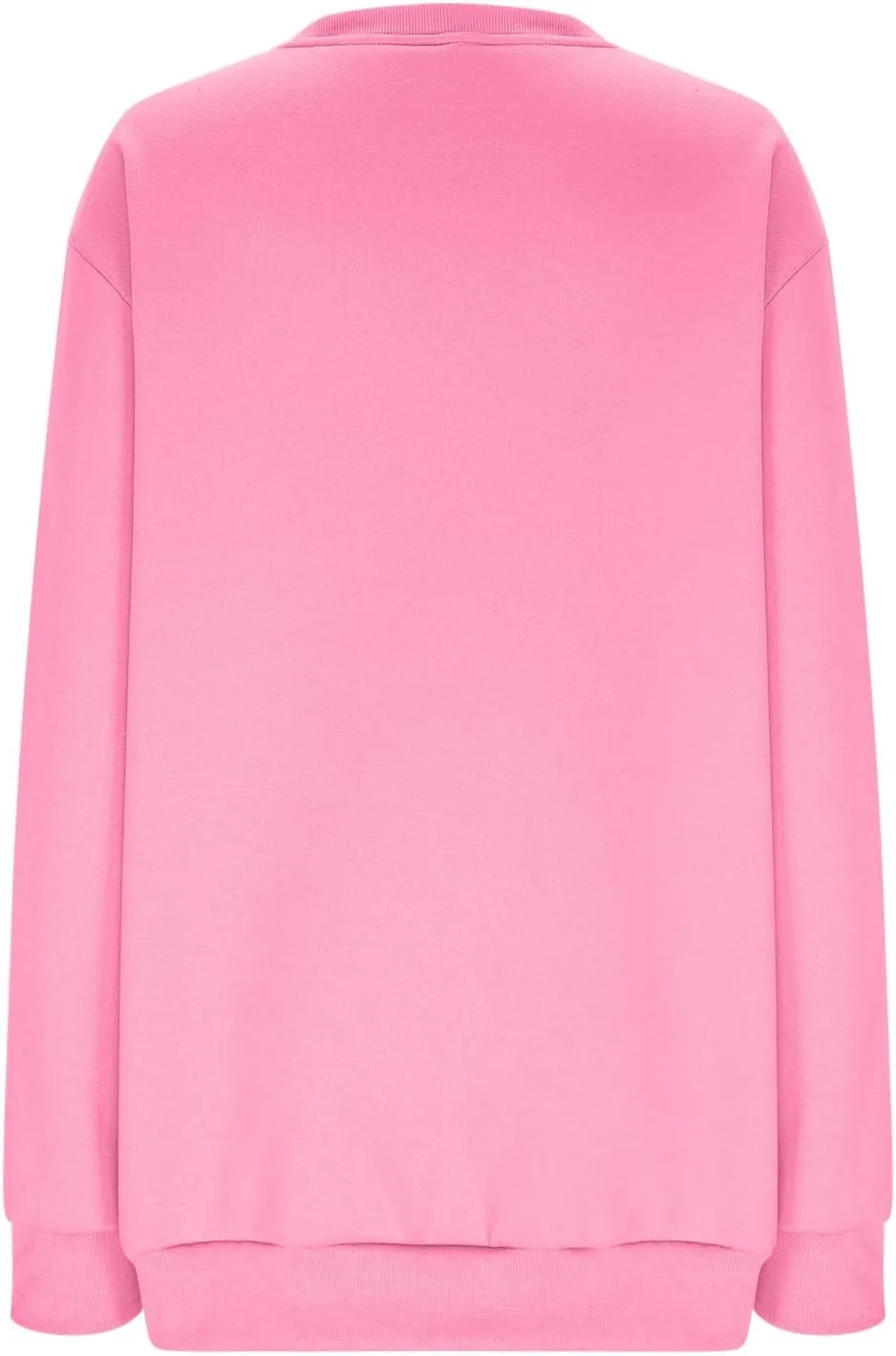 Casual Crewneck Sweatshirt for Women 2025 Spring Fall Tops Plain Color Long Sleeve Sweater Fuzzy Shirts