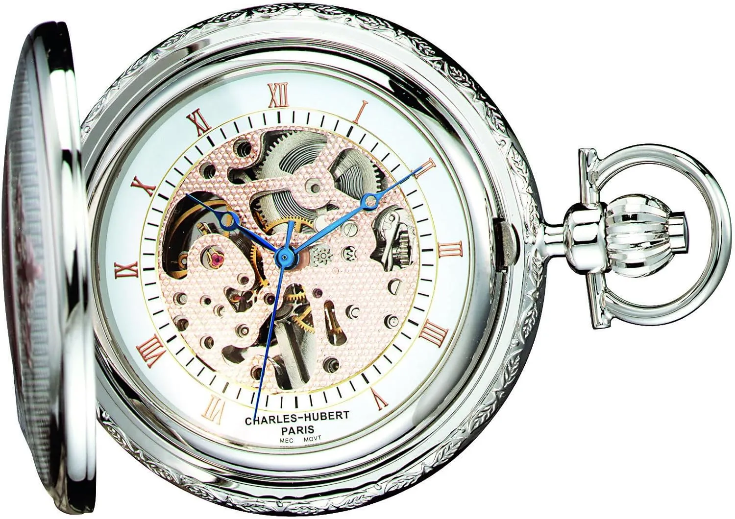 Charles-Hubert, Paris 3805 Two-Tone Mechanical Pocket Watch