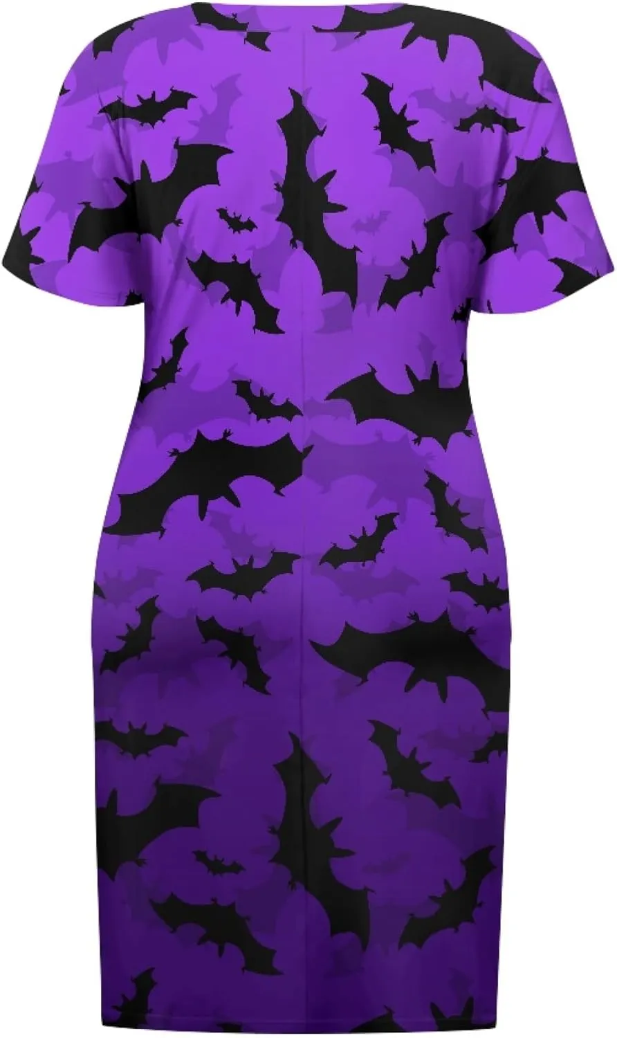 CLOHOMIN Short Sleeve Women Dresses for Party Shoping Club Oversized Dresses V Neck Midi Dress Size L-5XL