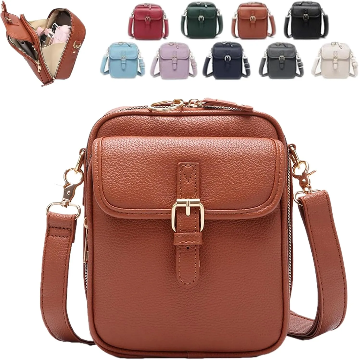 Collaboraten1 Crossbody Leather Bag, Purse Vintage Mini Messenger Bag, Urvashi Crossbody Leather Bag
