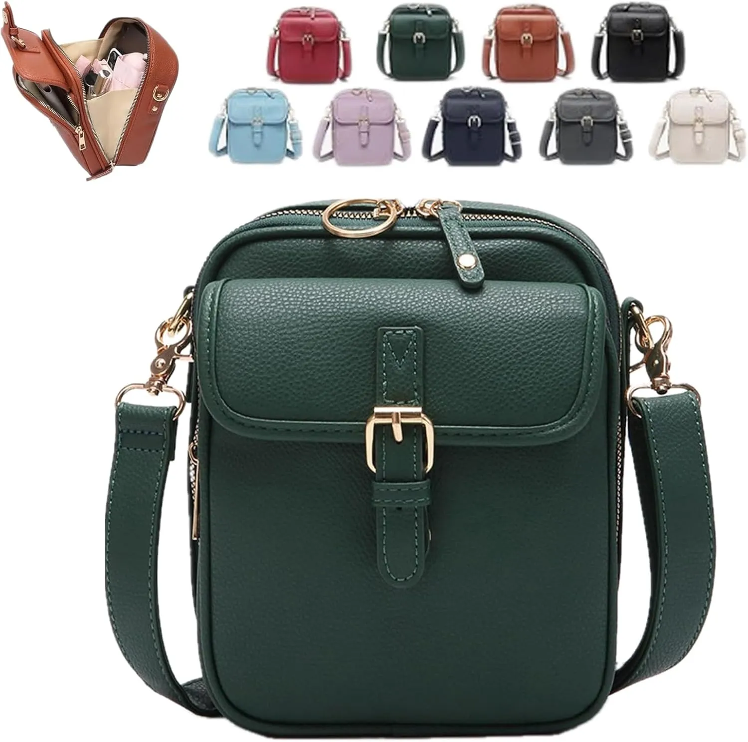 Collaboraten1 Crossbody Leather Bag, Purse Vintage Mini Messenger Bag, Urvashi Crossbody Leather Bag
