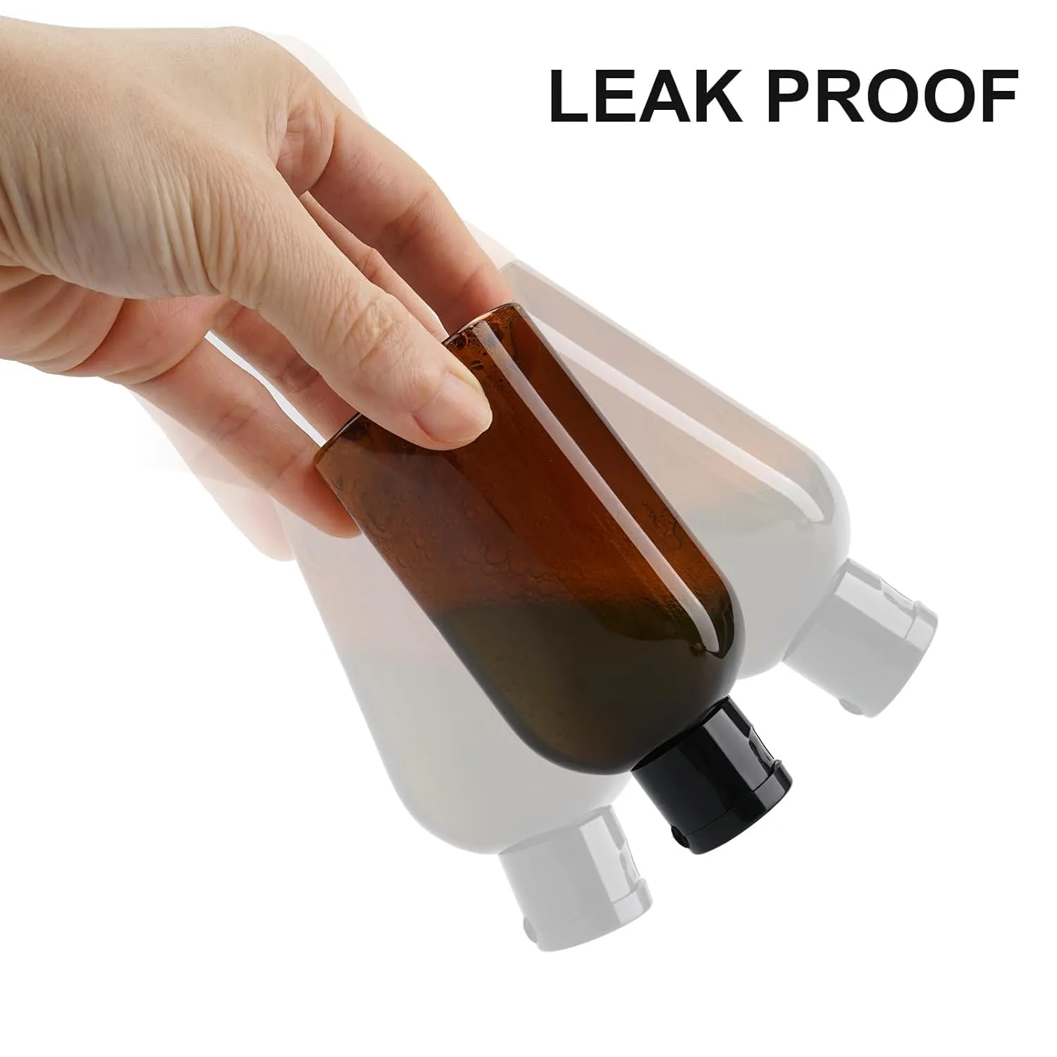 Cosywell Travel Bottles for Toiletries - 6 PCS Shampoo Bottles, TSA Approved Travel Size, Leak Proof Containers with Flip Cap