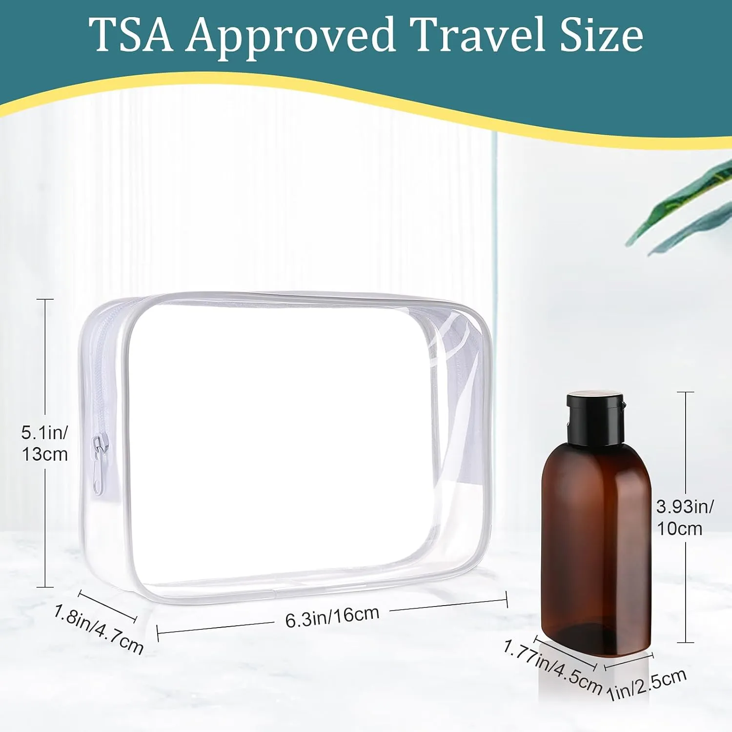 Cosywell Travel Shampoo Bottles 4pcs 3.4oz TSA Approved Travel Size Bottles for Toiletries Leak Proof Empty Lotion Containers with Flip Cap Small Plastic Squeeze Bottles, Amber