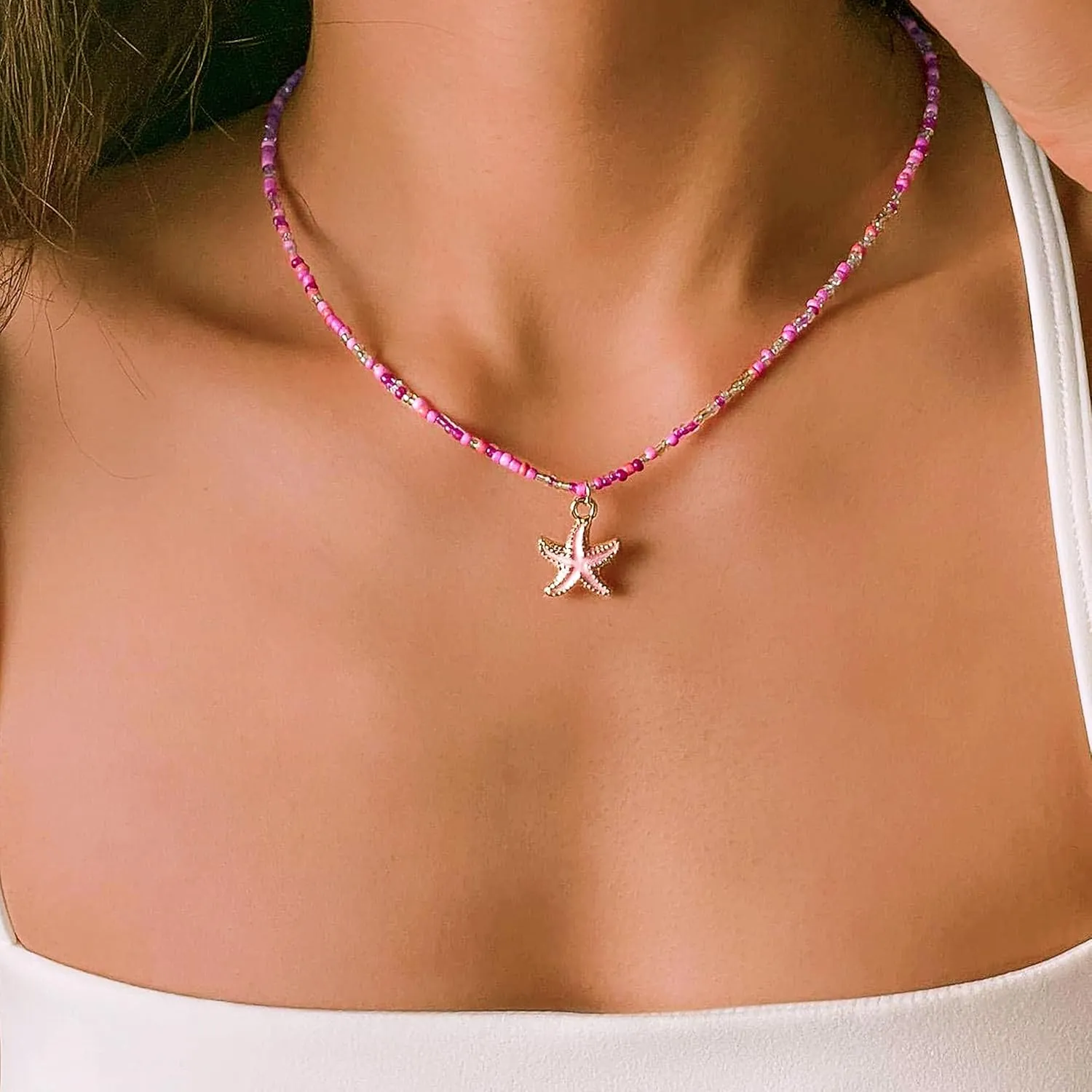 Cowrie shell Surfer Necklaces Beach Handmade Choker Hawaiian Summer Conch Necklace for Women