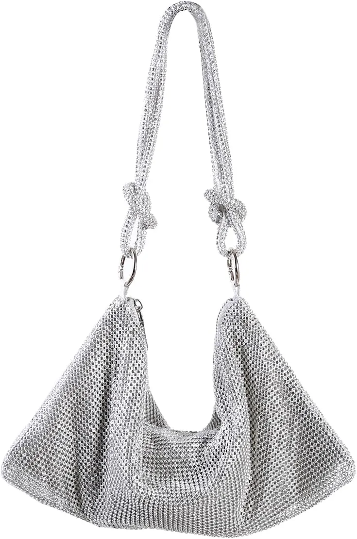 Crismade Women's Evening Handbags, Rhinestone Evening Bags for Women, Clutch Purses Handbags for Ladies Wedding Party
