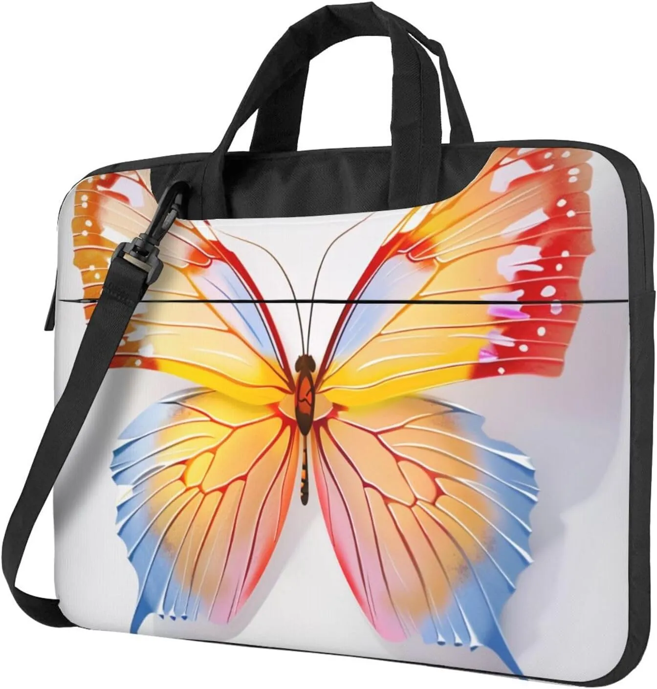 Cute Butterfly Laptop Tote Bag Travel Business Computer Bag Work Bag for Men Women