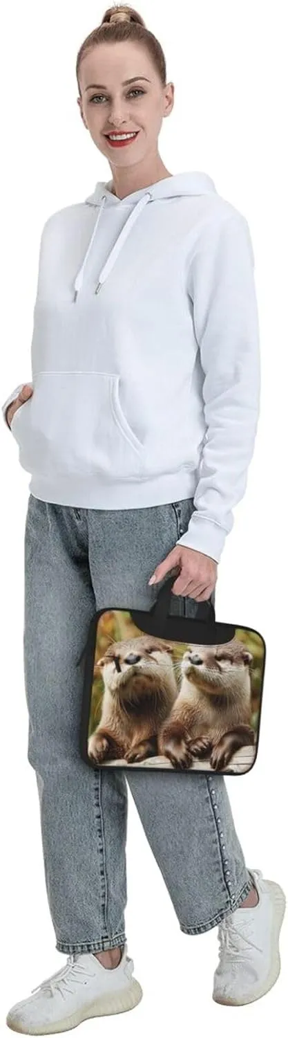 Cute Otter Printed Laptop Tote Bag, Laptop Tote Bag, Travel Bag, Business Computer Bag, Work Bag for Men and Women