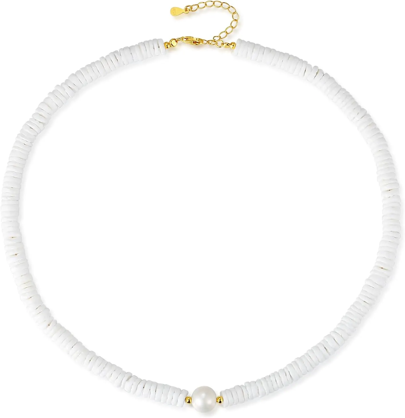 Dainty Baroque Pearl Necklaces for Women Trendy, Gold Vintage Pearl Choker Beaded Chain Necklace for Womens Perfect Jewelry Gifts on Birthday