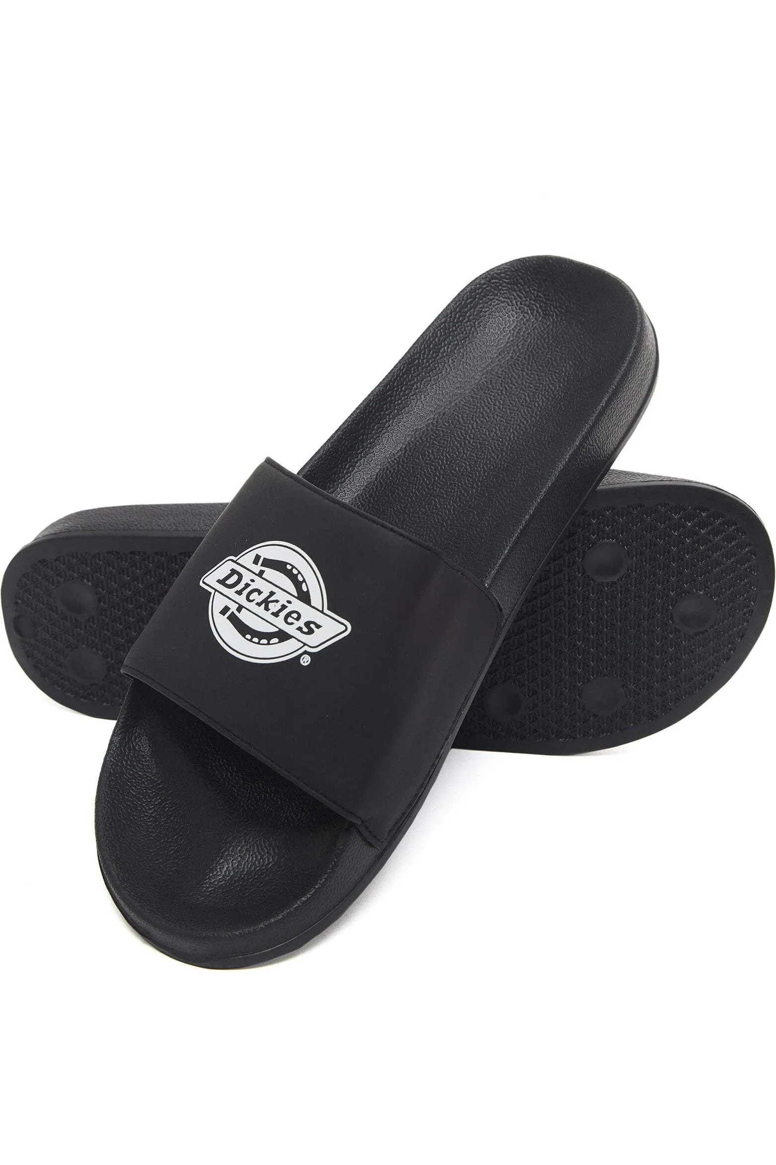 DICKIES SLIP ON SLIDES - BLACK