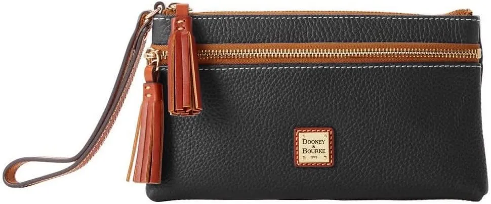 Dooney & Bourke Handbag, Pebble Grain Double Zip Wristlet