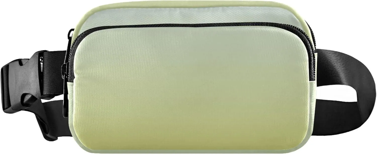Elegant Blue Mustard Gradient Fanny Packs for Women Waterproof Hip Pack Belt Pouch Trendy Waist Purse for Women