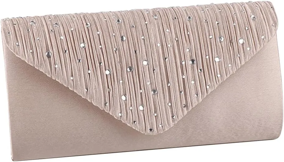 Evening Bag for Women Rhinestone Clutch Bag Envelope Handbag Bridal Wedding Purse Elegant Shoulder Bag