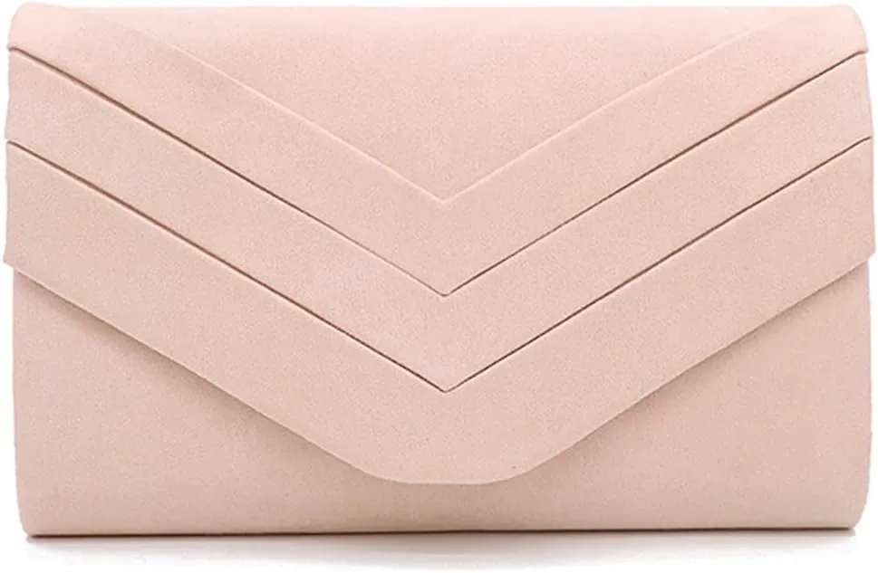 Evening Bag for Women Velvet Clutch Envelope Handbag Bridal Wedding Purse Elegant Shoulder Bag with Detachable Chain